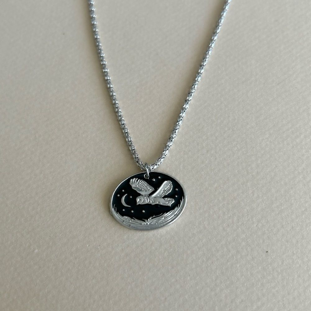 Owl Pendant Necklace #1976 - Picture 4 of 6